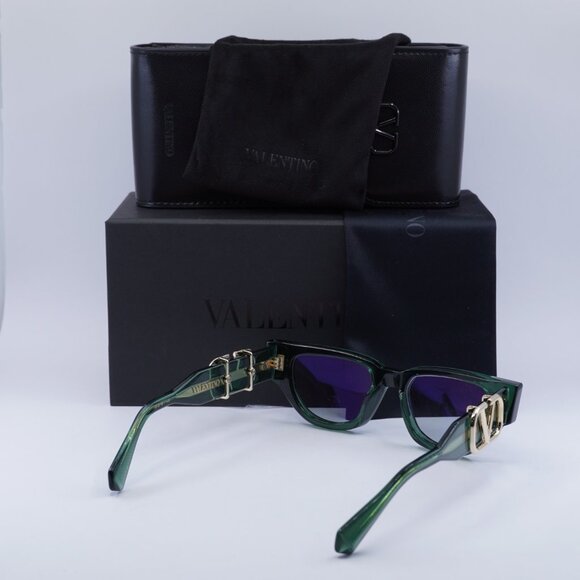 Valentino V-DUE VLS-103E Cat Eye Sunglasses - Green